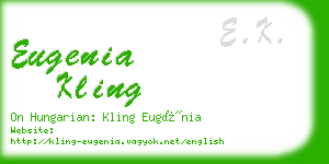 eugenia kling business card